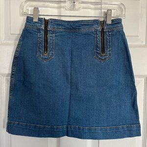 Anthropologie Mini Jean Skirt- Pilcro and Letterpress- Size 2